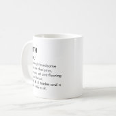 Mug Nom Keith, nom modifiable, nom personnalisé (Devant gauche)
