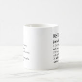 Mug Nom Keith, nom modifiable, nom personnalisé (Centre)