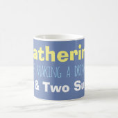 Mug Nom & Lait & Instructions sur un (Centre)