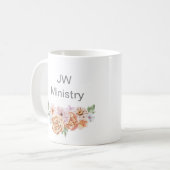 Mug Nom Lettre du ministère JW personnalisée Écriture (Devant gauche)