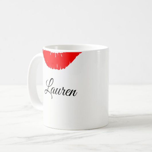 Mug Nom/Lèvres Mug-Custom (Devant gauche)