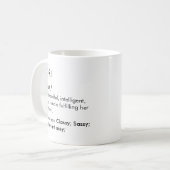 Mug Nom Lori, Nom modifiable, Nom personnalisé (Devant gauche)