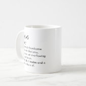 Mug Nom Lucas, Nom modifiable, Nom personnalisé (Devant gauche)