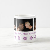 Mug Nom Maman Extraordinaire Best Mom Ever + 3 Photos (Centre)