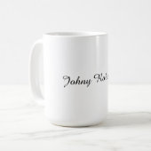 Mug Nom manuscrit élégant professionnel moderne (Devant gauche)