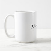 Mug Nom manuscrit élégant professionnel moderne (Gauche)