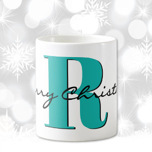 Mug Nom, Mars Bleu Aigue-Marine Joyeux Noël