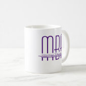 Mug Nom MBA violet (Devant droit)
