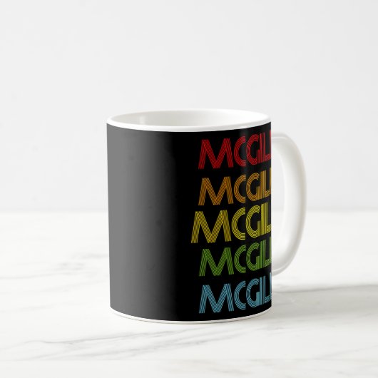 Mug Nom Mcgill (Devant droit)