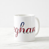 Mug Nom Meghan Union Jack Typographie Élégante (Devant droit)
