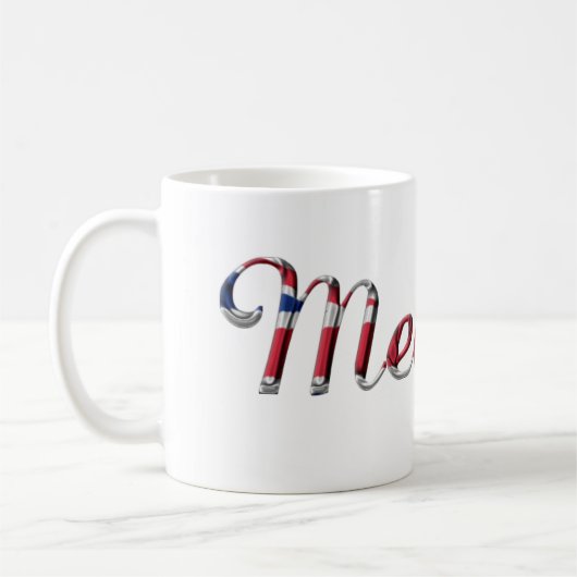 Mug Nom Meghan Union Jack Typographie Élégante (Gauche)