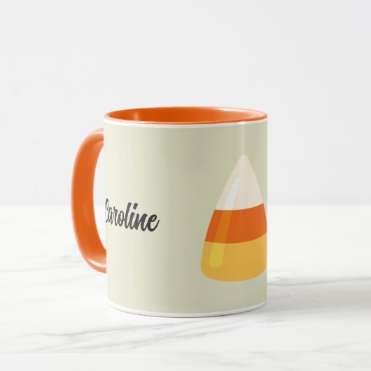 Mug Nom, mignonne Halloween Candy Corn 11oz Combo (Devant gauche)