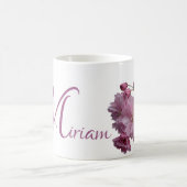 Mug Nom Miriam personnalisable rose cerisier fleuri bo (Centre)