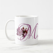 Mug Nom Miriam personnalisable rose cerisier fleuri bo (Gauche)