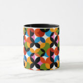 Mug Nom moderne couleur motif rétro du milieu du siècl (Centre)