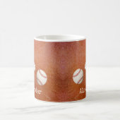 Mug Nom monogramme baseball softball sports (Centre)