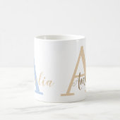 Mug Nom monogramme minimal (Centre)