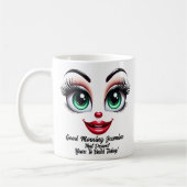 Mug Nom Motivation Jasmine, Yeux Fabuleux Visage Drôle (Gauche)