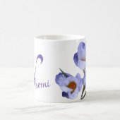 Mug Nom Naomi personnalisable joli mauve girly floral (Centre)
