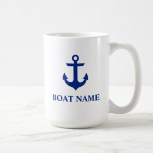 Mug Nom nautique Ancre Grande