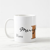 Mug Nom, Novembre Gold Topaz | Joyeux Noël (Gauche)