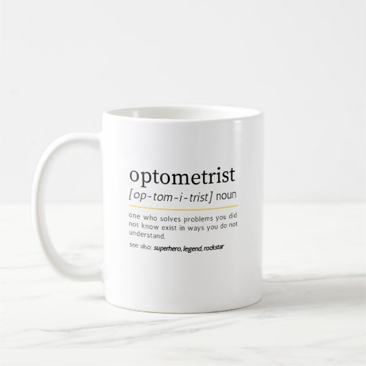 Mug nom optométriste. (Gauche)