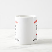 Mug Nom orienté d'équipe de boule de net-ball (Centre)