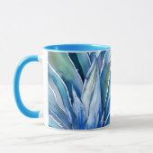 Mug Nom ou texte personnalisé Blue Agave (Gauche)