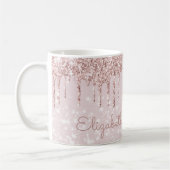 Mug Nom Parties scintillant Rose Rose Gold Drift Plutô (Gauche)
