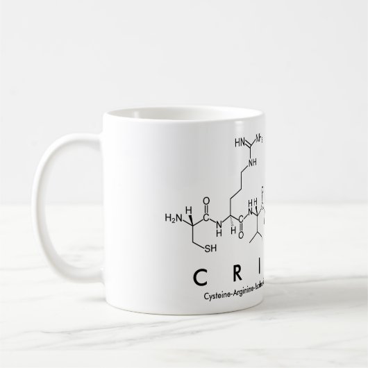 Mug nom peptide cristal (Gauche)