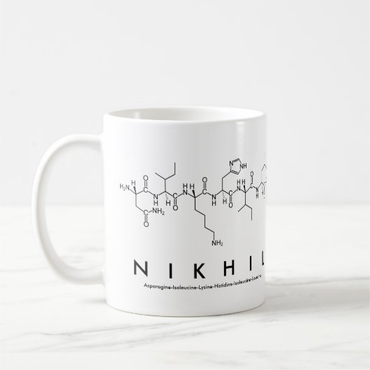 Mug nom peptide Nikhil (Gauche)