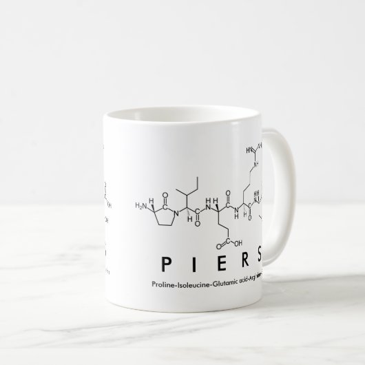 Mug nom peptide Piers (Devant droit)