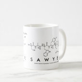 Mug nom peptide Sawyer (Devant droit)
