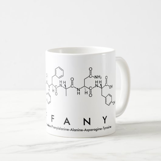 Mug nom peptide Tiffany (Devant droit)