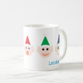 Mug Nom Père Noël Elfes Elfes Chefs elfes face Noël (Devant droit)