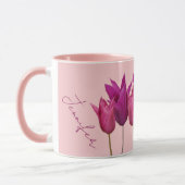 Mug Nom personnalisable Jennifer jolie tulip rose fun (Gauche)