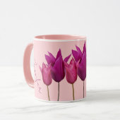 Mug Nom personnalisable Jennifer jolie tulip rose fun (Devant gauche)
