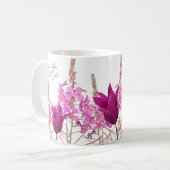 Mug Nom personnalisable Kate rose tulip fleurs sauvage (Devant gauche)