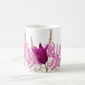 Mug Nom personnalisable Kate rose tulip fleurs sauvage (Centre)