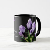 Mug Nom personnalisable Lizzie floral fille visage jol (Devant droit)
