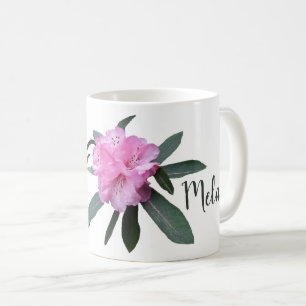 Mug Nom personnalisable Melanie jolie rose florale mig