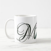 Mug Nom personnalisable Melanie jolie rose florale mig (Gauche)