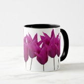 Mug Nom personnalisable Paula jolie tulipes roses flor (Devant droit)
