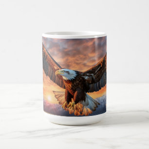 Mug Nom personnalisé Aigle américaine