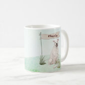 Mug Nom personnalisé American Staffordshire Terrier ch (Devant droit)