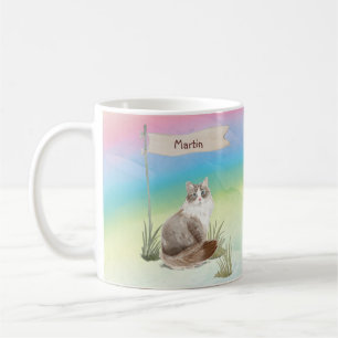 Mug Nom personnalisé Animal de chat de Sibérie