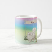 Mug Nom personnalisé Animal de chat persan (Devant droit)
