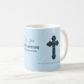 Mug Nom personnalisé & Anniversaire Année Ordination,  (Devant droit)