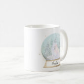 Mug Nom personnalisé Arctic Fox Noël (Devant droit)