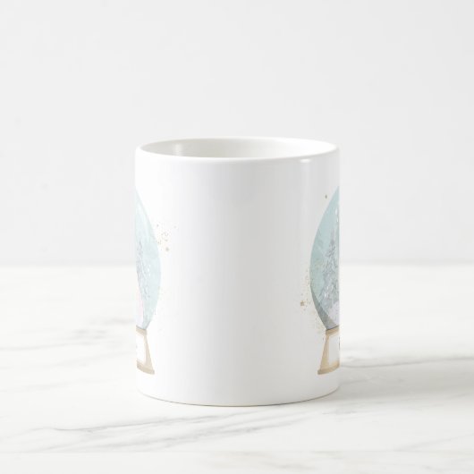Mug Nom personnalisé Arctic Fox Noël (Centre)